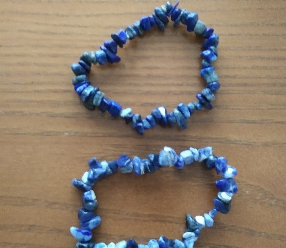 2 Blue Stone Bracelets